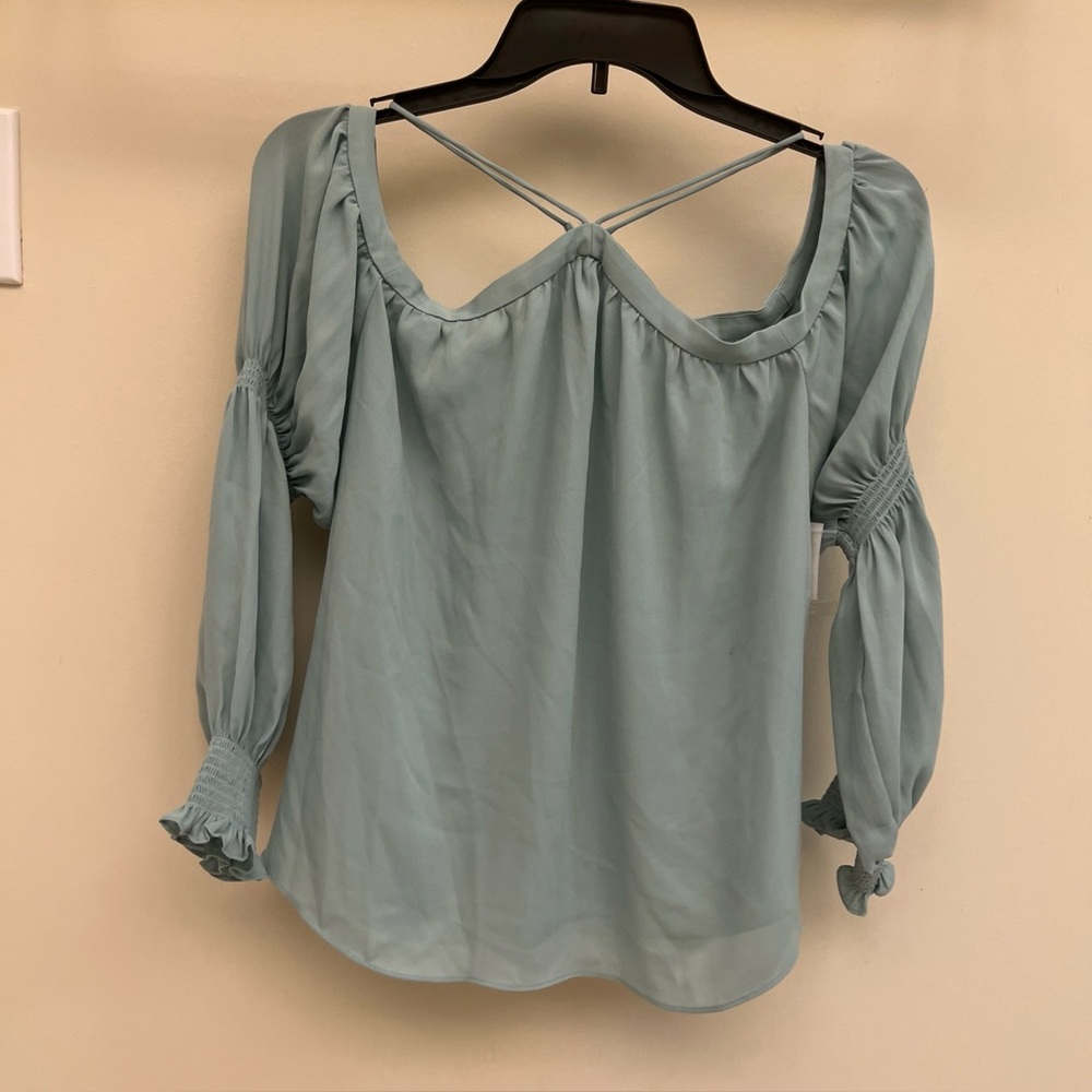 1. State Mint Green Blouse NWT XS